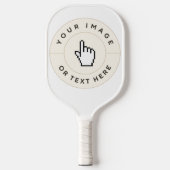 Custom Pickleball Paddle - Weiß (Vorderseite)
