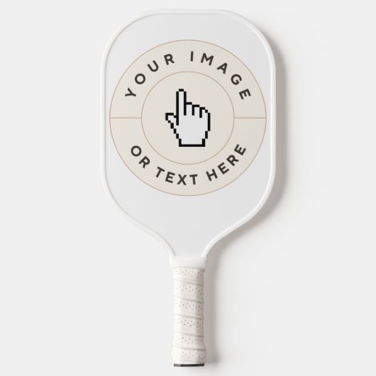 Custom Pickleball Paddle - Weiß (Vorderseite)