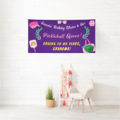Custom Pickleball Queen Birthday Banner (Insitu)