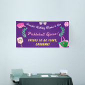 Custom Pickleball Queen Birthday Banner (Messeveranstaltung)