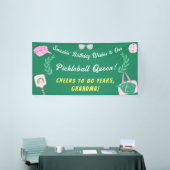Custom Pickleball Queen Birthday Banner (Messeveranstaltung)