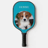 Custom Pickleball Set with Pet Photo & Name Schläger (Vorderseite)