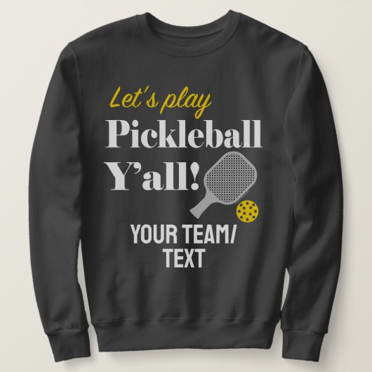 Custom Pickleball Sweatshirt Add Your Team Name (Design vorne)