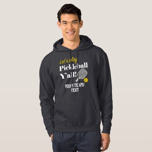 Custom Pickleball Team Hoodie Add Your Text Club (Vorne ganz)