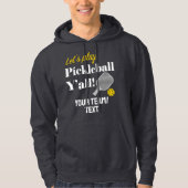 Custom Pickleball Team Hoodie Add Your Text Club (Vorderseite)