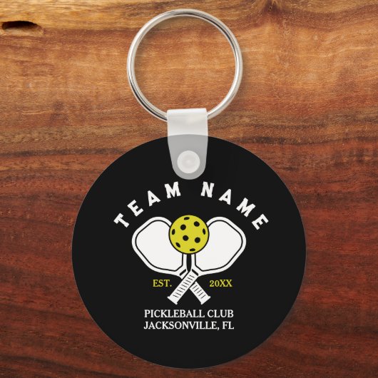 Custom Pickleball Team Schlüsselanhänger - Geschen (Vorderseite)