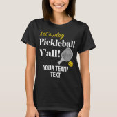 Custom Pickleball Team Shirt Add Your Text Club (Vorderseite)