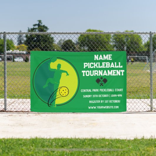 Custom Pickleball Turnier Meisterschaft Green Banner (InSitu)