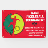 Custom Pickleball Turnier Meisterschaft Red Banner (Horizontal)