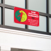 Custom Pickleball Turnier Meisterschaft Red Banner (Äußeres Gebäude)