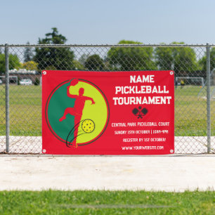 Custom Pickleball Turnier Meisterschaft Red Banner