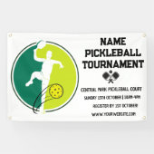 Custom Pickleball Turnier Meisterschaft Weiß Banner (Horizontal)