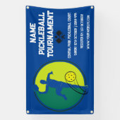 Custom Pickleball Turniermeisterschaft Blue Banner (Vertikal)