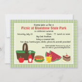 Custom Picnic im Park Einladung (Vorderseite)