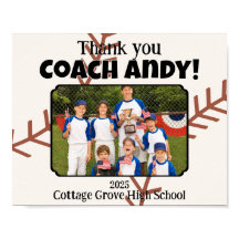 Custom Picture Baseball Coach Dankeschön Geschenk