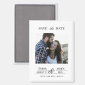 Custom picture Fridge Save the Date magnet (Vorderseite/Rückseite)