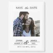 Custom picture Fridge Save the Date magnet (Vorderseite)