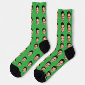 Custom Picture Socks, Personalized Face Gift Socken (Linkes Detail)