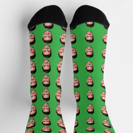 Custom Picture Socks, Personalized Face Gift  Socken (Oben)