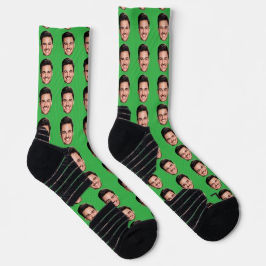 Custom Picture Socks, Personalized Face Gift  Socken (Rechts)