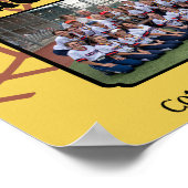 Custom Picture Softball Coach Dankeschön Geschenk Poster (Ecke)