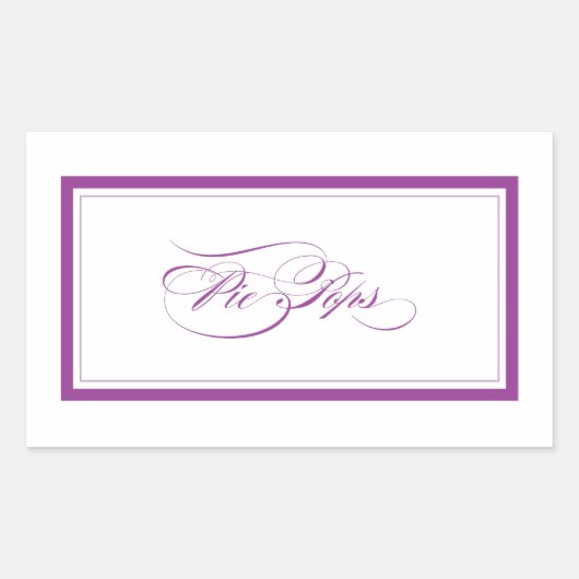 Custom_Pie-Pop Rechteckiger Aufkleber (Vorderseite)