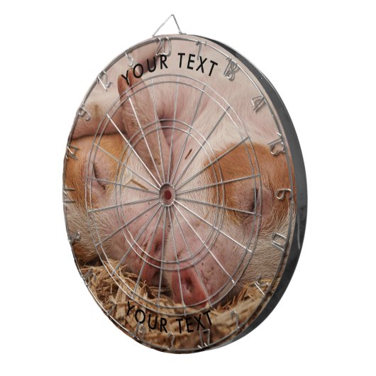 Custom Pigs Foto Dart Board Dartscheibe (Vorderseite rechts)