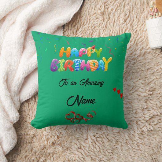 Custom Pillow Geschenk für Geburtstagsfeiern Kissen (Decke)