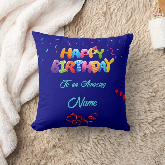 Custom Pillow Geschenk für Geburtstagsfeiern Kissen (Decke)