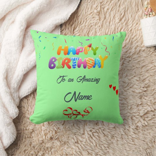 Custom Pillow Geschenk für Geburtstagsfeiern Kissen (Decke)