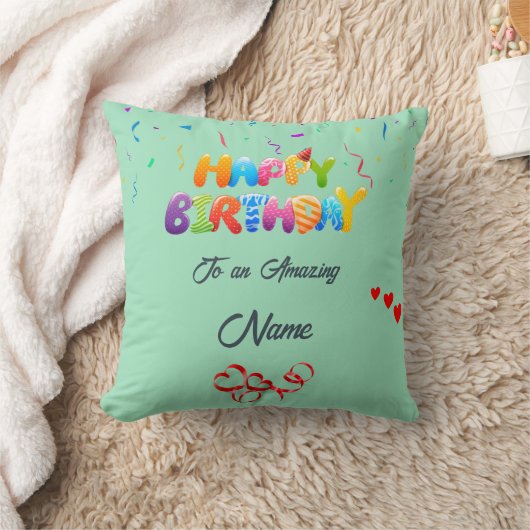 Custom Pillow Geschenk für Geburtstagsfeiern Kissen (Decke)