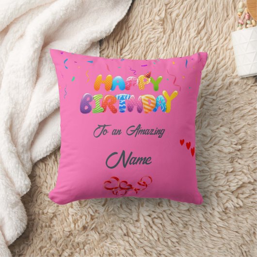 Custom Pillow Geschenk für Geburtstagsfeiern Kissen (Decke)