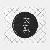 Custom Pilot Aviation School Abschluss Elegant Fleecedecke (Vorderseite (Horizontal))