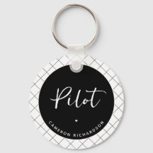 Custom Pilot Aviation School Abschluss Elegant