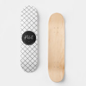 Custom Pilot Aviation School Abschluss Elegant Skateboard (Vorderseite)
