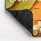 CUSTOM Pilz Herbstwald Blätter Mousepad (Ecke)