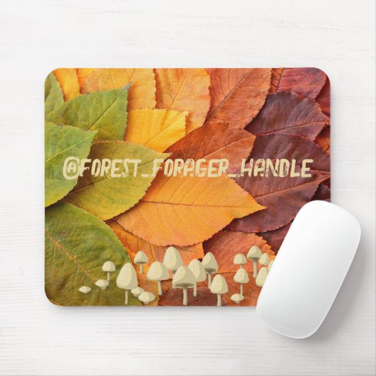 CUSTOM Pilz Herbstwald Blätter Mousepad (Mit Mouse)