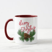 Custom Pine Cone Needles Merlin Alles Kunst Tasse (Links)