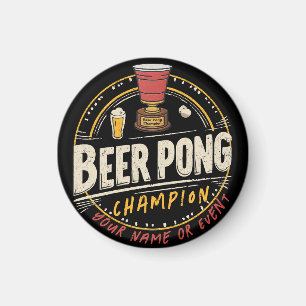 Custom Ping Pong Beer League Magnet