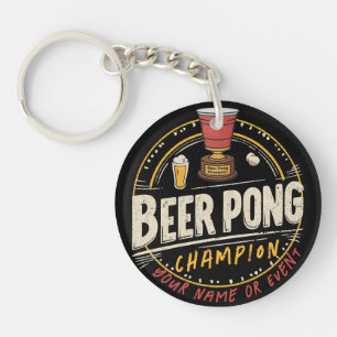 Custom Ping Pong Beer League Schlüsselanhänger