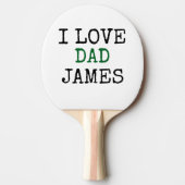 Custom Ping Pong Paddle with name Father's Tischtennis Schläger (Vorderseite)