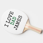 Custom Ping Pong Paddle with name Father's Tischtennis Schläger (Seitenansicht)