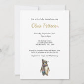 Custom Pinguin Baby Dusche Einladung (Rückseite)