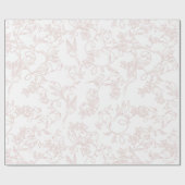 custom Pink Allure Blush Feminine Pattern Geschenkpapier (Flach)