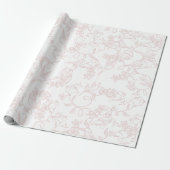 custom Pink Allure Blush Feminine Pattern Geschenkpapier (Ungerollt)