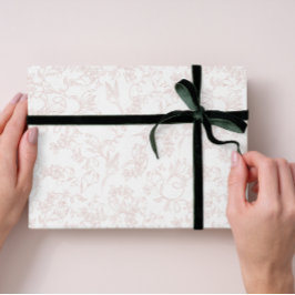 custom Pink Allure Blush Feminine Pattern Geschenkpapier