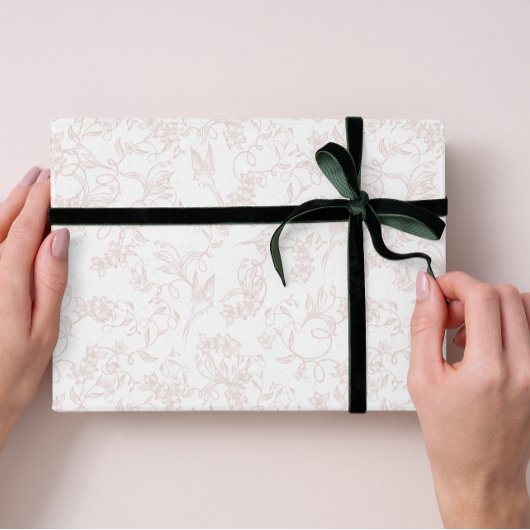 custom Pink Allure Blush Feminine Pattern Geschenkpapier