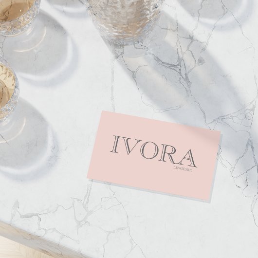 Custom Pink Allure Chic Feminine Branding Style Visitenkarte