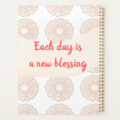 Custom Pink Anemone Planner Planer (Rückseite)