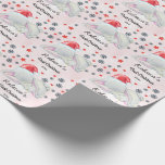 Custom Pink Baby's Girl First Christmas Elephant Geschenkpapier<br><div class="desc">Babys Erste Weihnachtswrapping Papier,  Baby Girl Personalisierte Wrapping Paper,  Baby Dusche Geschenk. Individuelle Name und Jahr,  Pink Baby Girl's erste Weihnachtswrapping Paper 2021.</div>